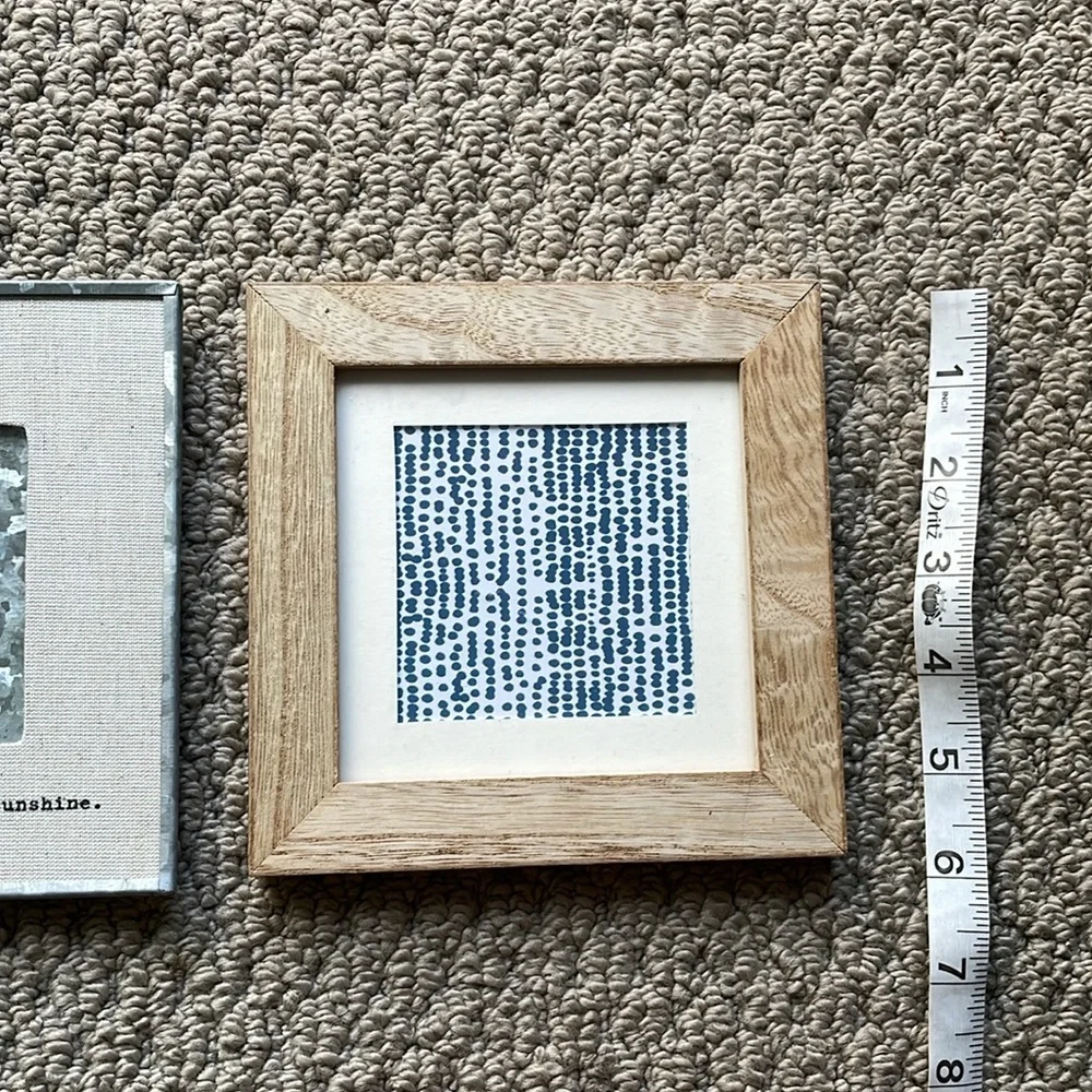 Bundle of 2 Bright Wood Border & Silver Border You Are My Sunshine Photo Frames